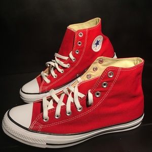 Brand new Red converse High top classic